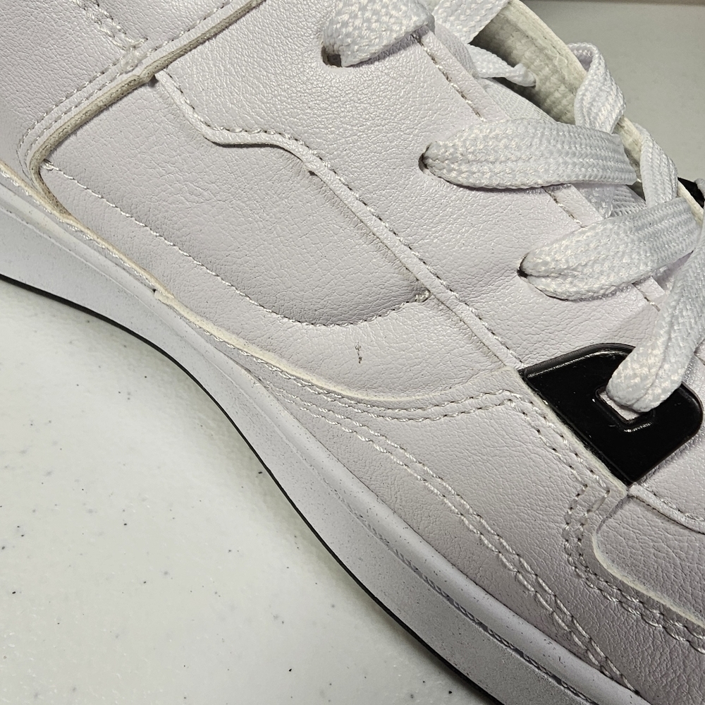 Levi's Mens 521 Mod Lo Pebbled Sneakers Low Top Casual White Black Size 12M - Picture 10 of 16